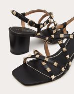 ROCKSTUD CALFSKIN SANDAL WITH STRAPS 60MM - Image 3